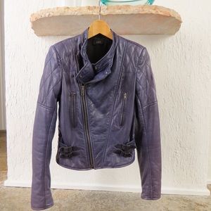 Purple Joseph leather jacket